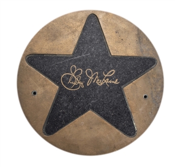 Shirley MacLaine Bronze 11" Star Attributed to 1999 Radio City Music Hall Renovation